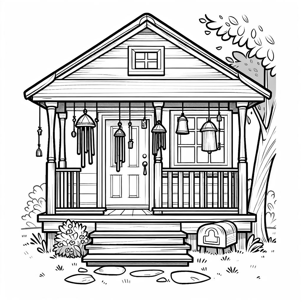 'porch' Coloring Pages | bubbely