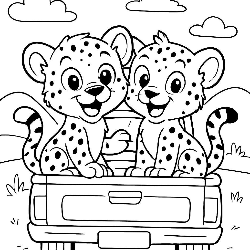 Baby Cheetah Coloring Pages Printable [2025]