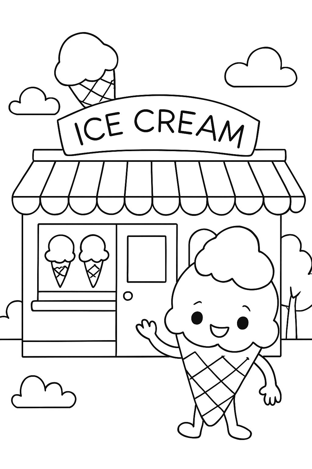 just ice cream shop