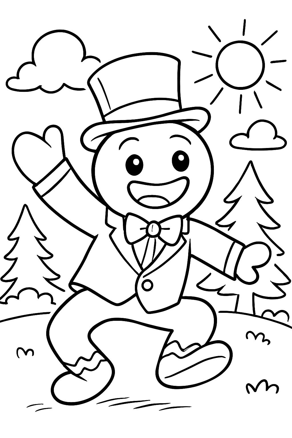 Gingerbread man with suit and top hat Gingerbread man with suit and top hat
