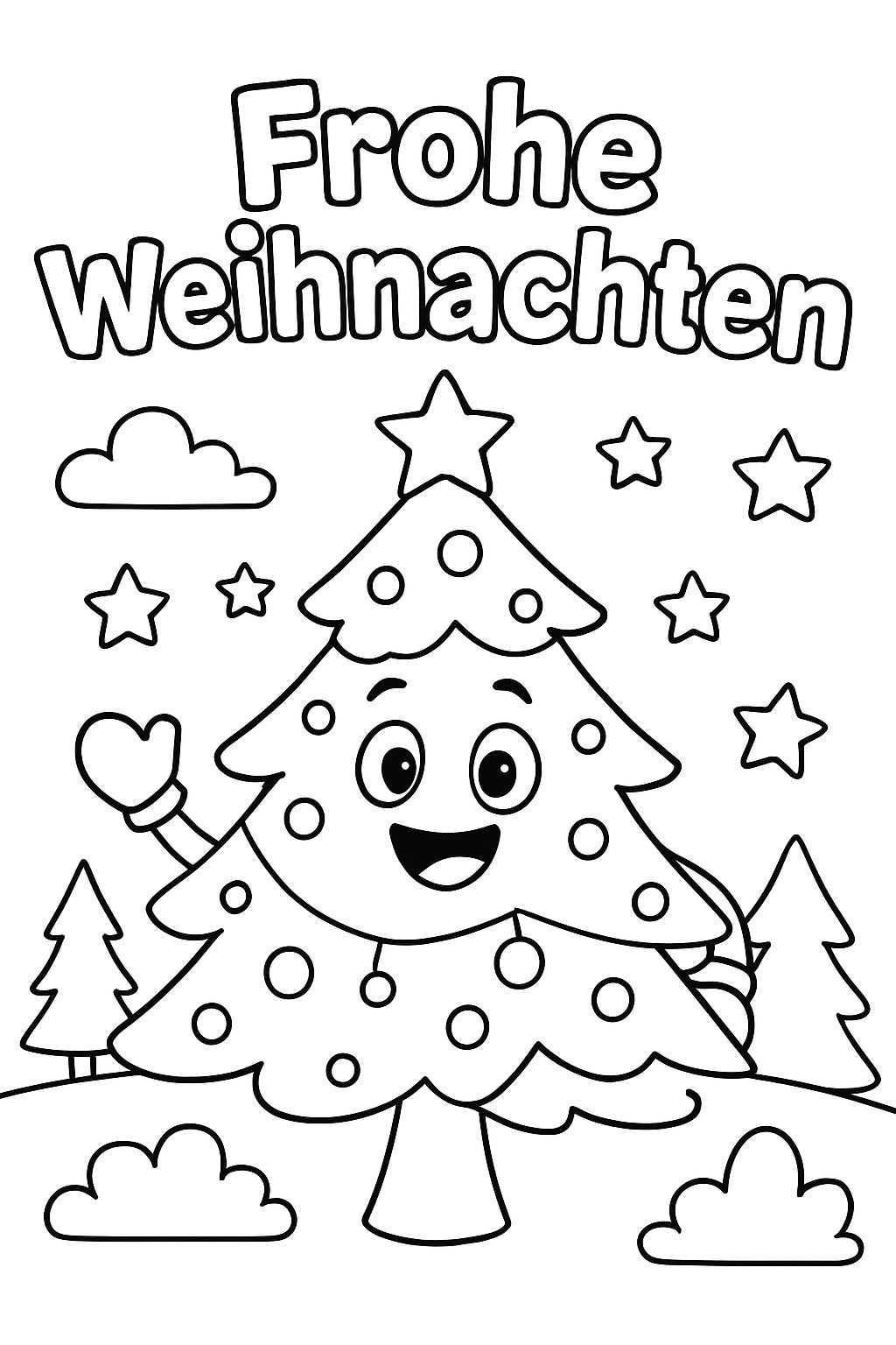 Sweet Christmas tree with the inscription "Merry Christmas" Sweet Christmas tree with the inscription "Merry Christmas"