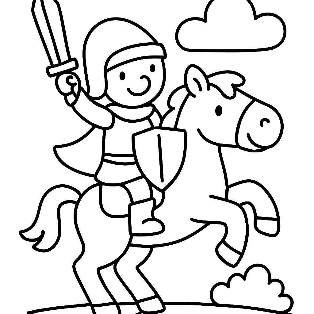 un chevalier sur un cheval qui se cabre un chevalier sur un cheval qui se cabre