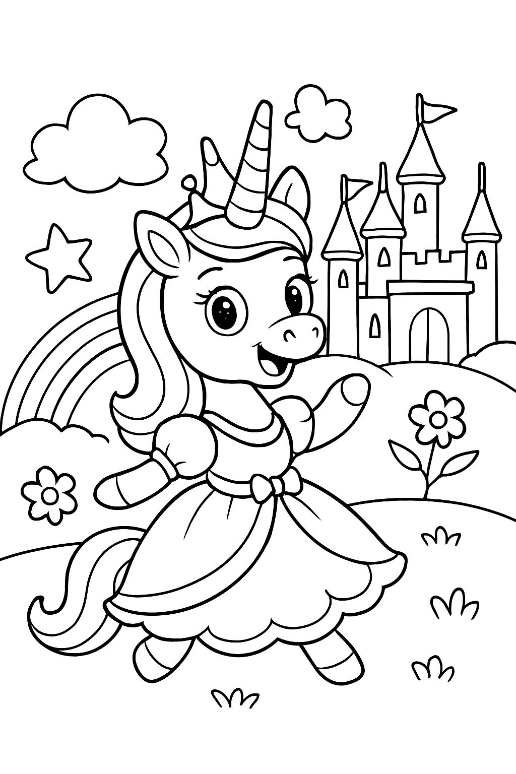 fancy unicorn princess