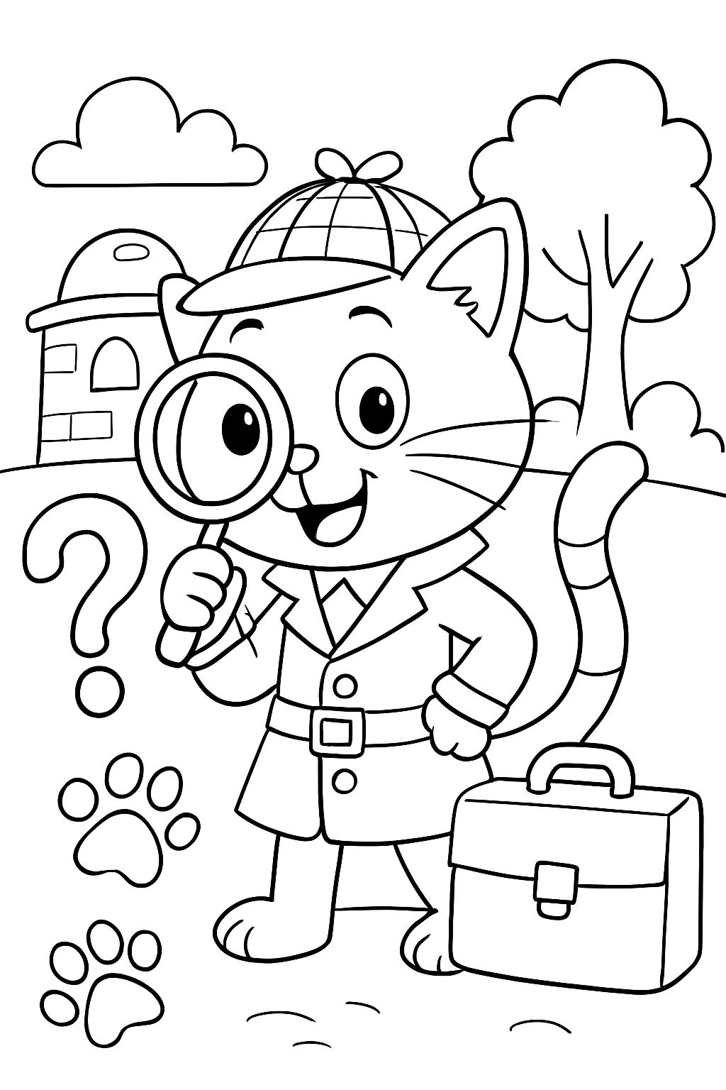 un chat en tant que détective