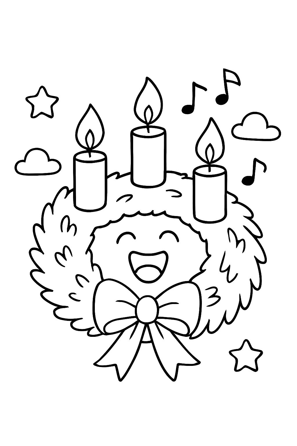 einen singenden Adventskranz einen singenden Adventskranz