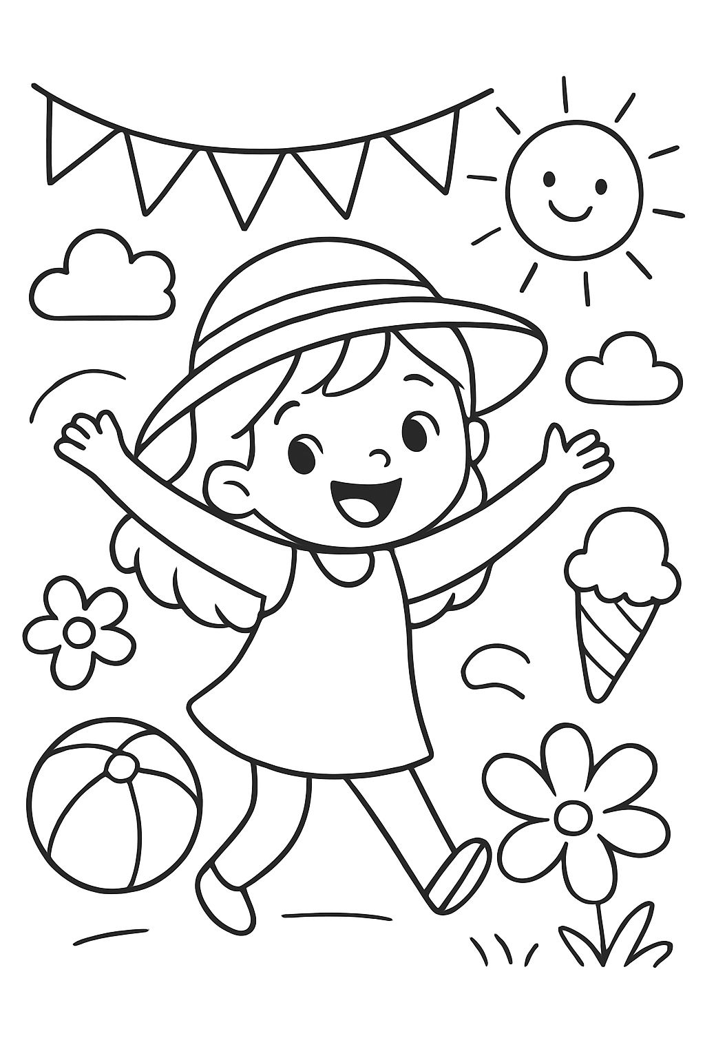 hello summer garland template hello summer garland template