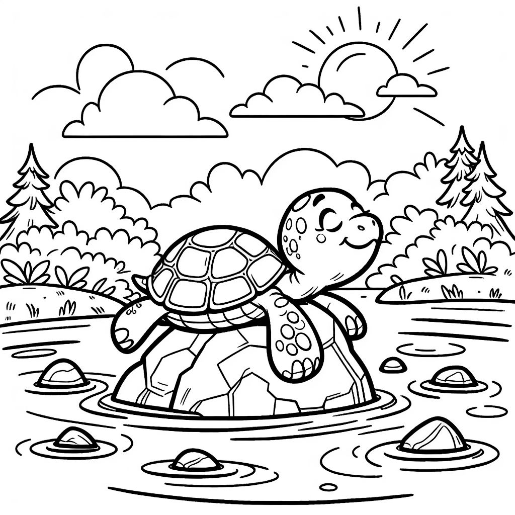 Pond Coloring Pages Printable [2025]