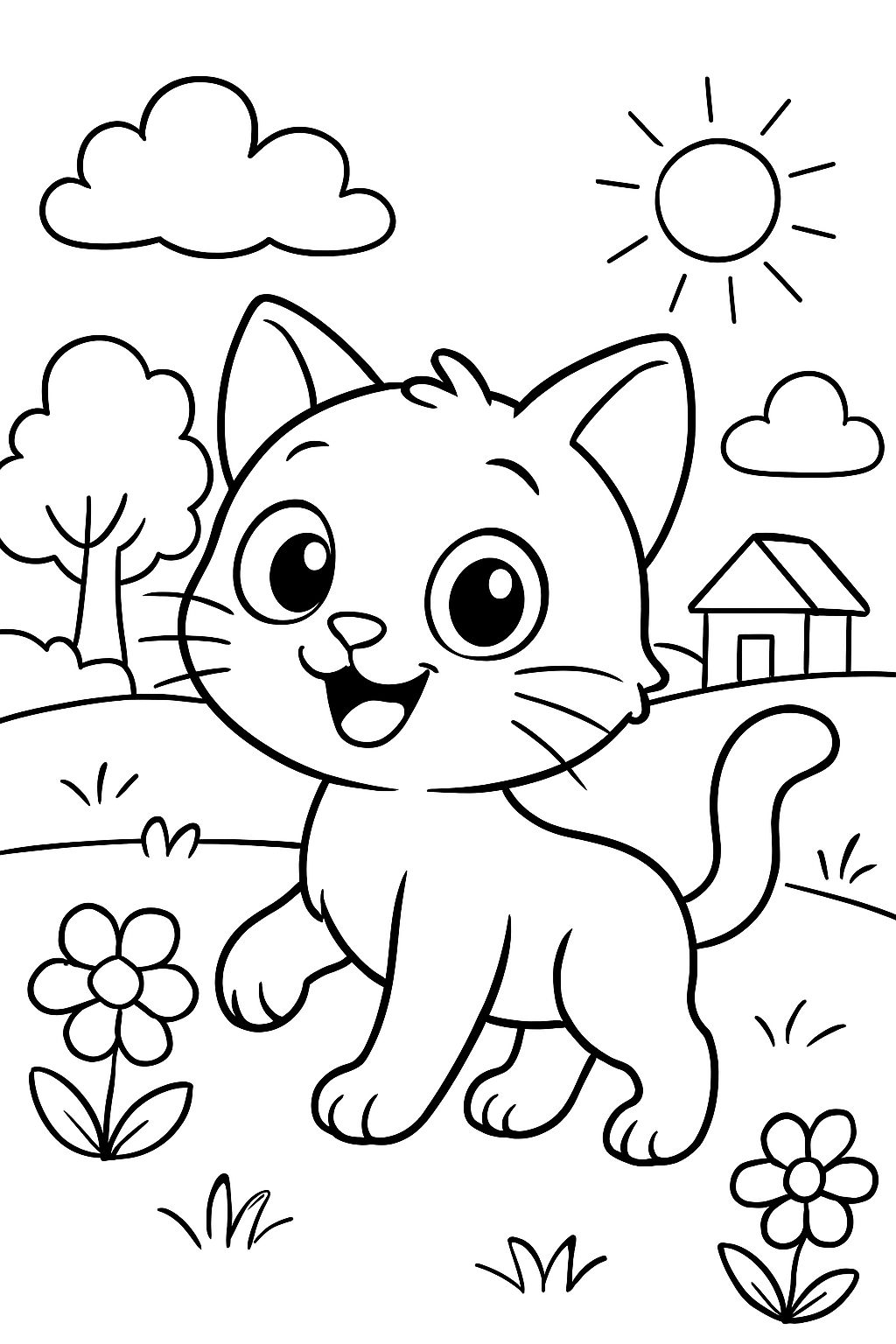 eine kleine katze mit 4 beinen