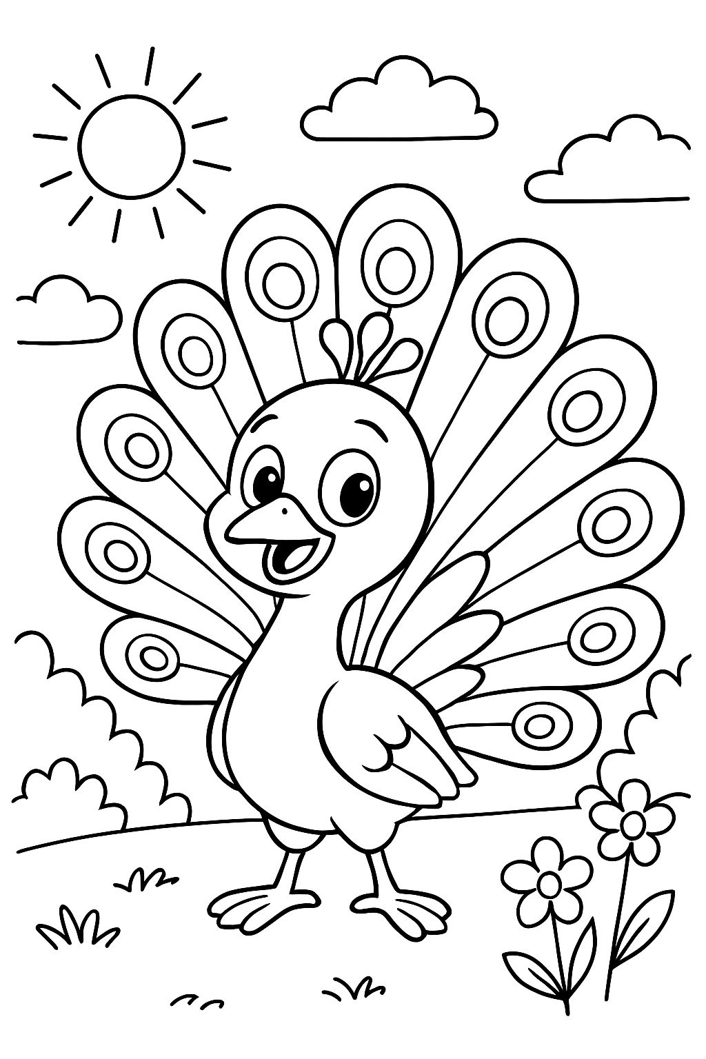 cute peacock