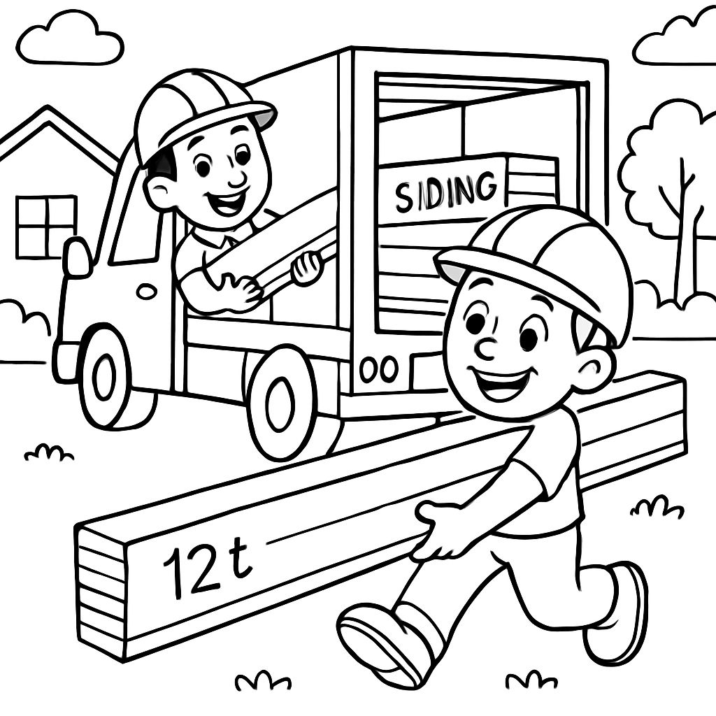 'delivery' Coloring Pages | bubbely