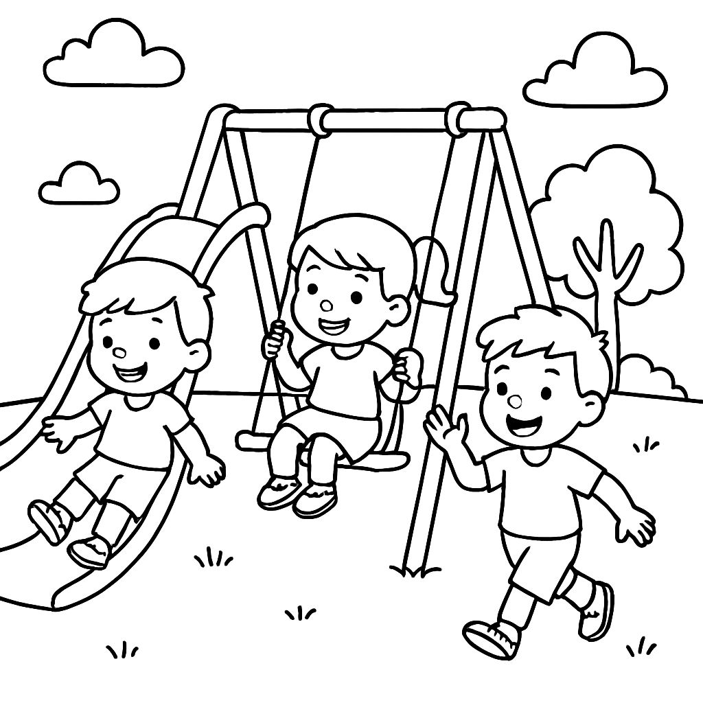 Enfants sur le terrain de jeu Enfants sur le terrain de jeu