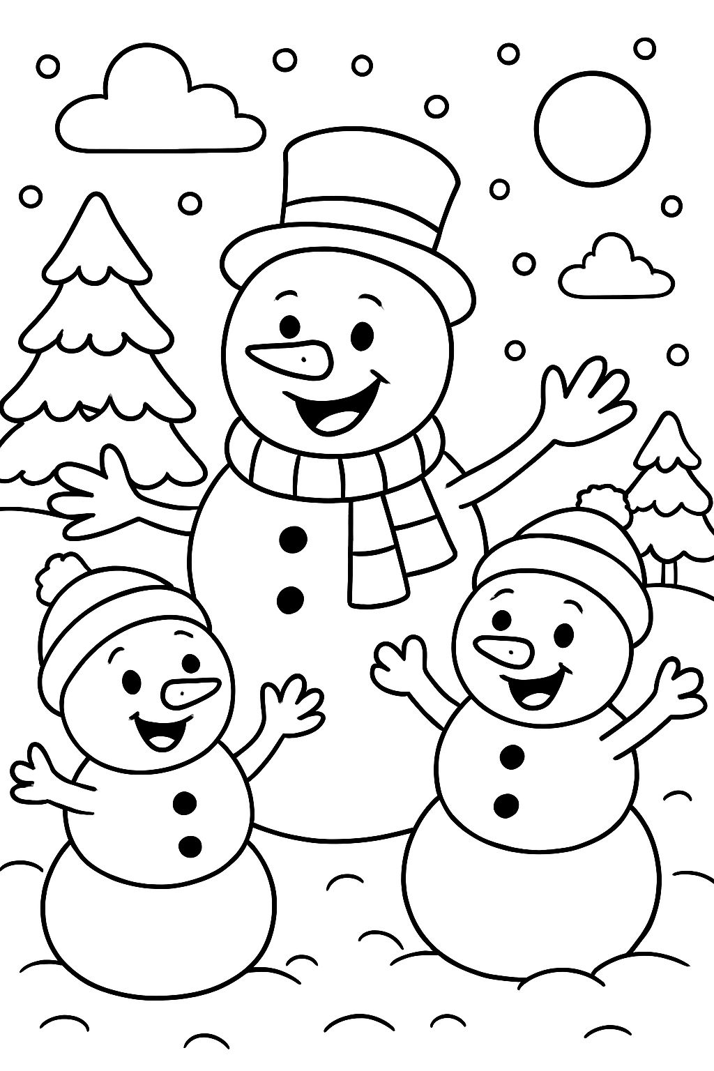 snowman family