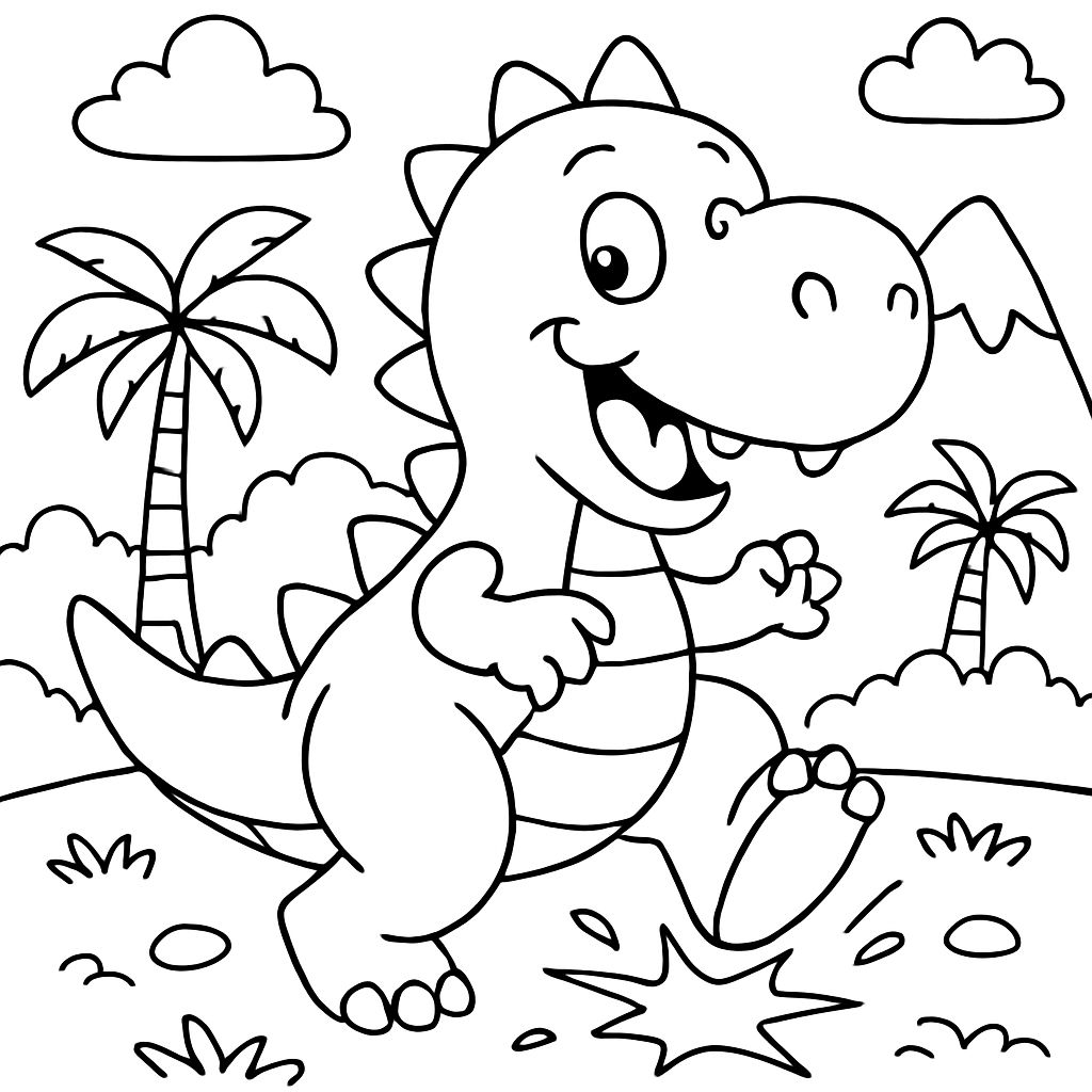 Dinosaur stomping Dinosaur stomping