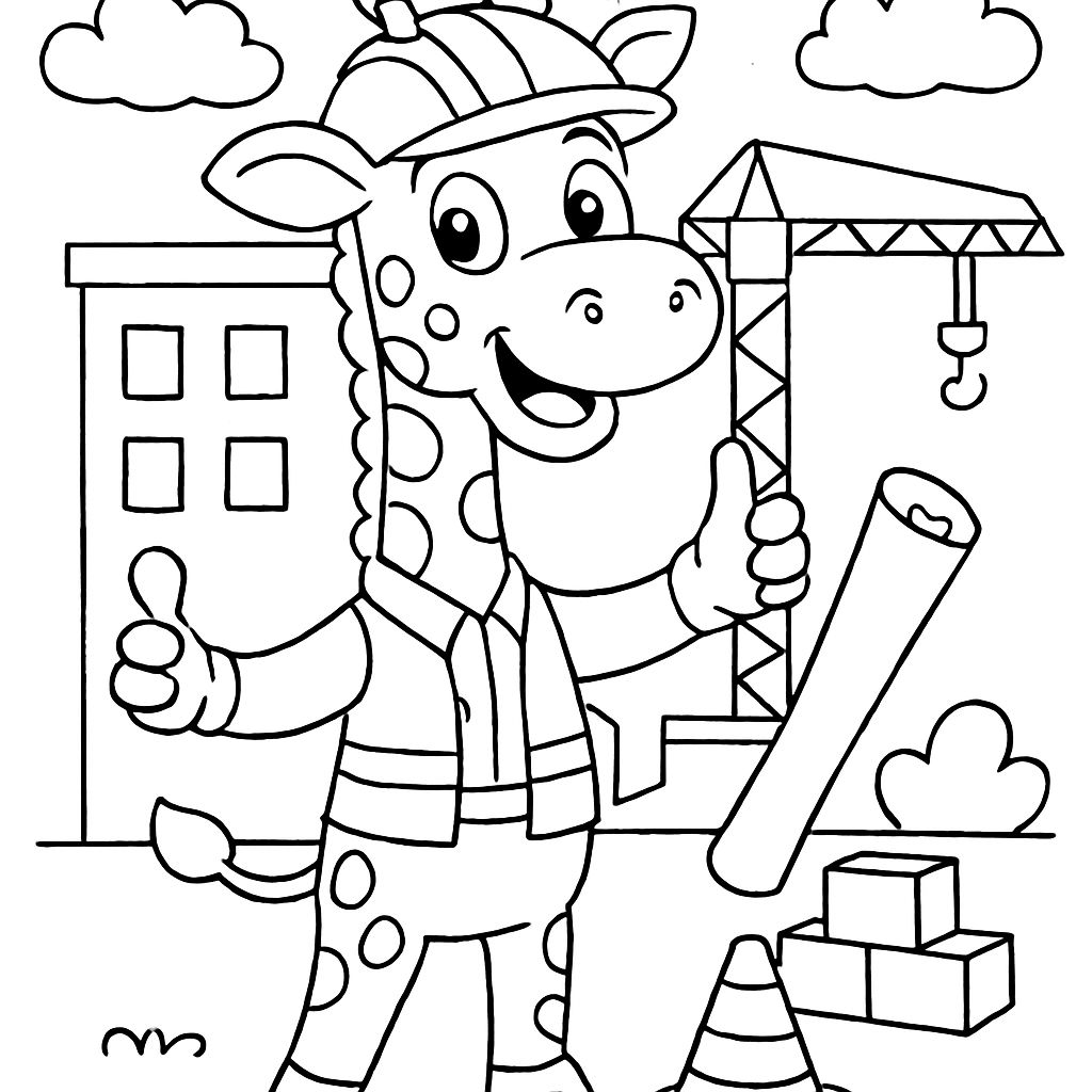 Civil Engineer Coloring 'Civil Engineer' Coloring Pages | bubbely