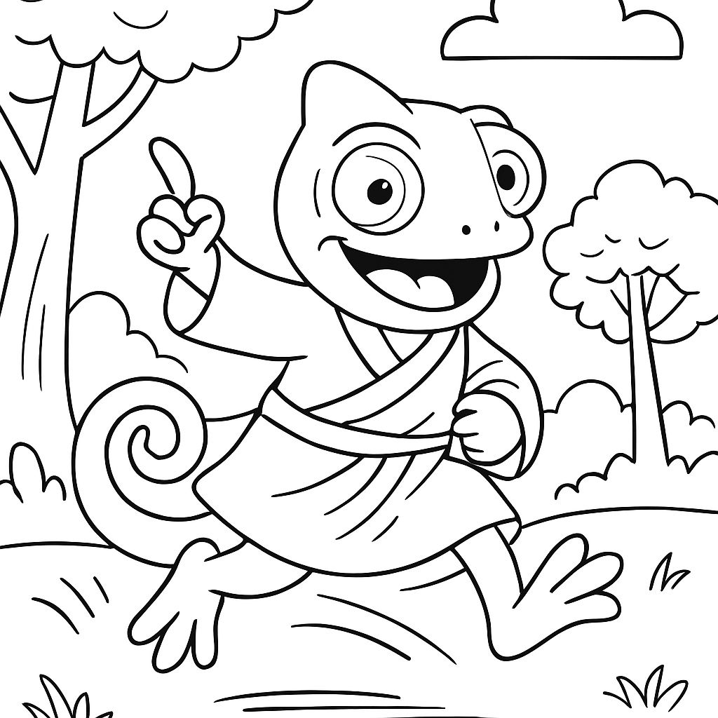 Pascal Disney Coloring Page [2025]