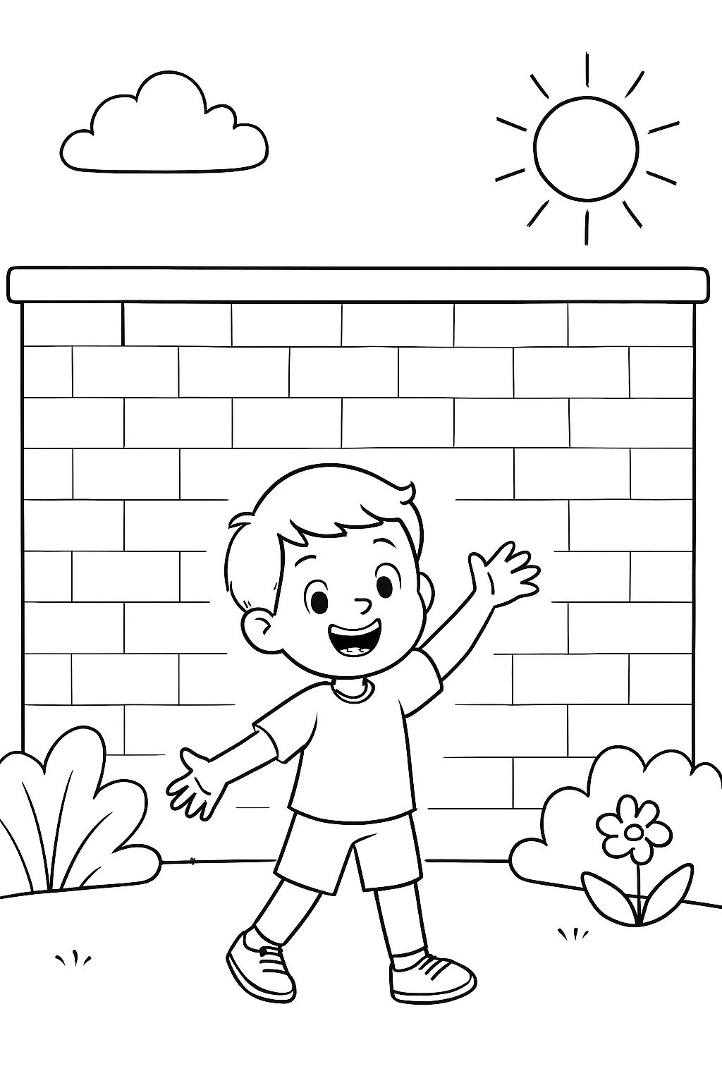 A big blank wall with no windows or doors