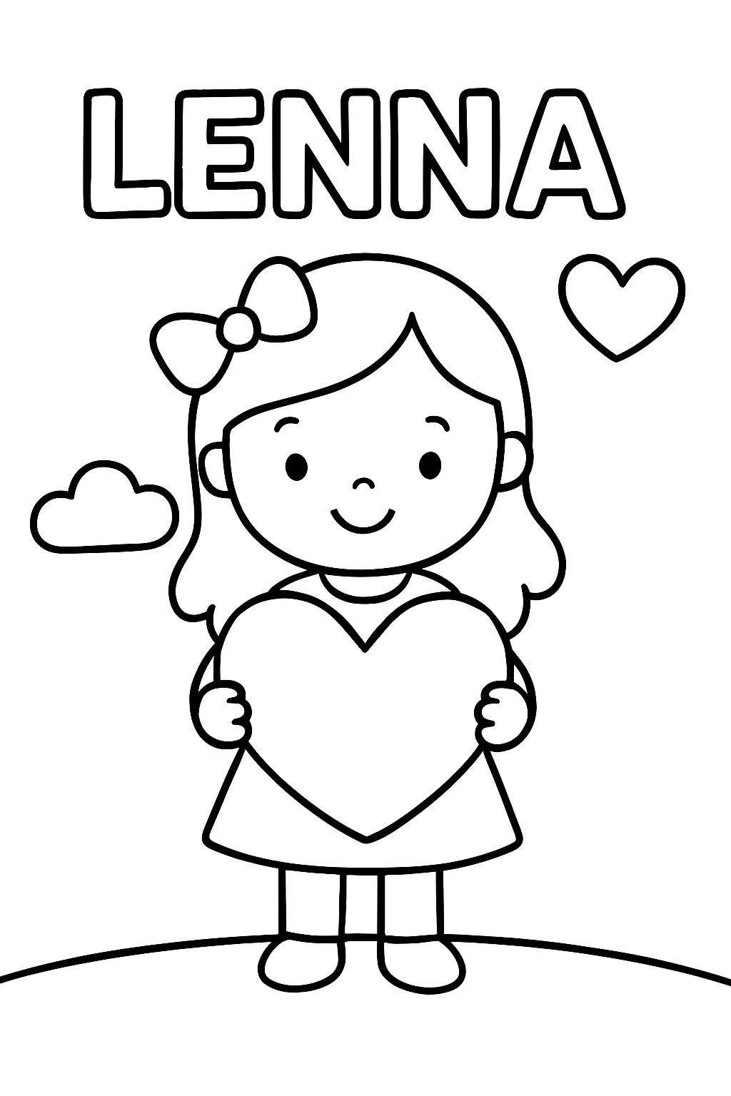 Valentinstag mit dem Namen Lenna