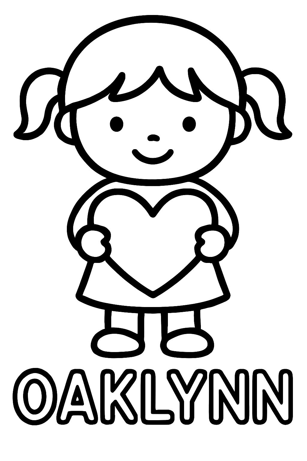 Süße Valentinstagskarten mit dem Namen Oaklynn