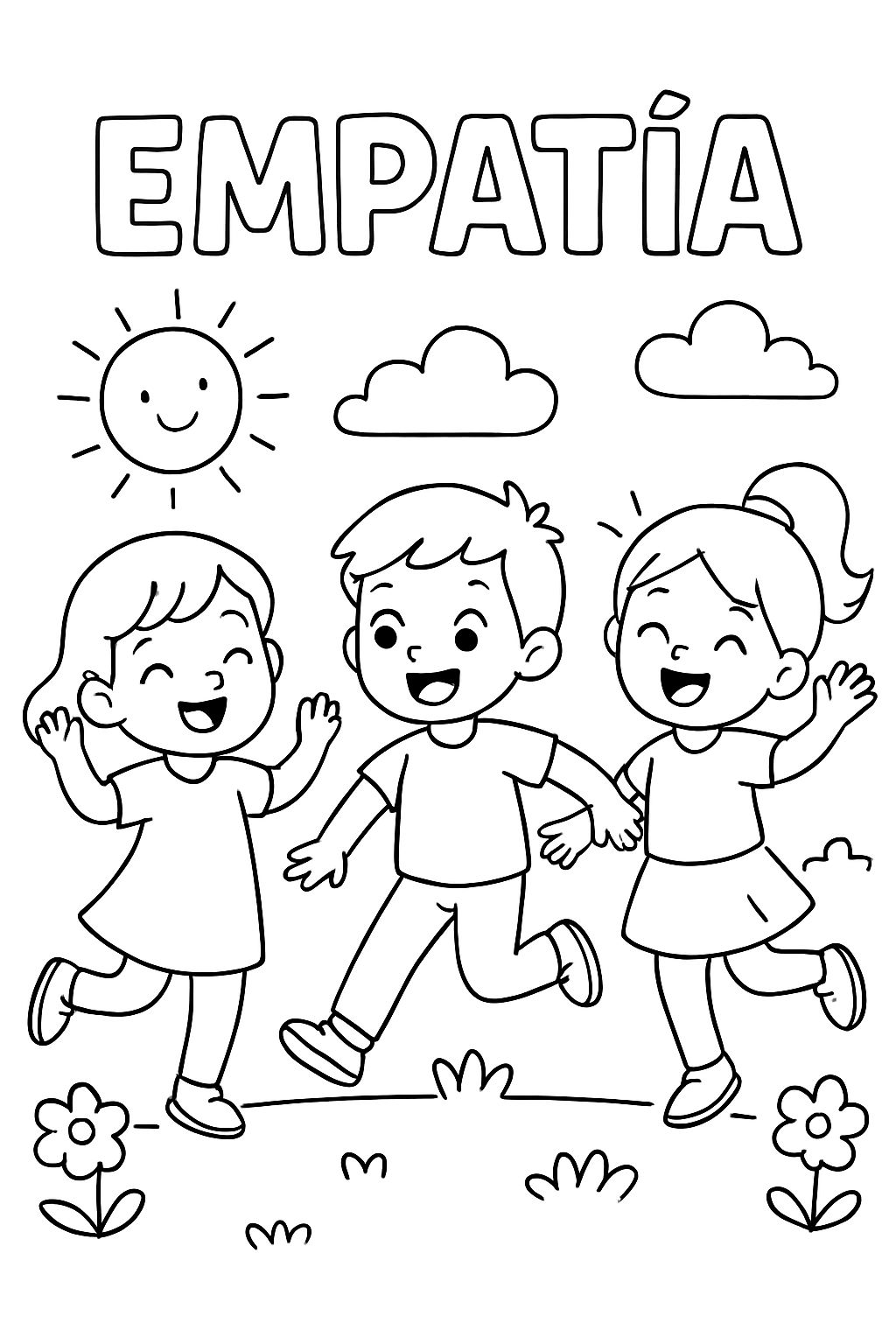 Niños bailando y que diga empatía. Niños bailando y que diga empatía.