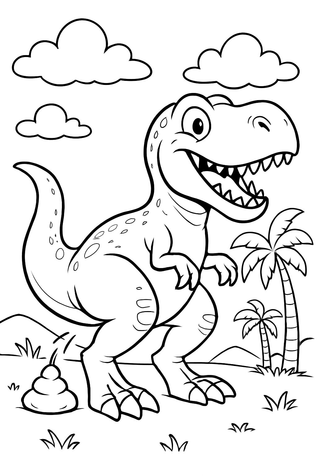 Ein T-Rex der gerade kackt Ein T-Rex der gerade kackt