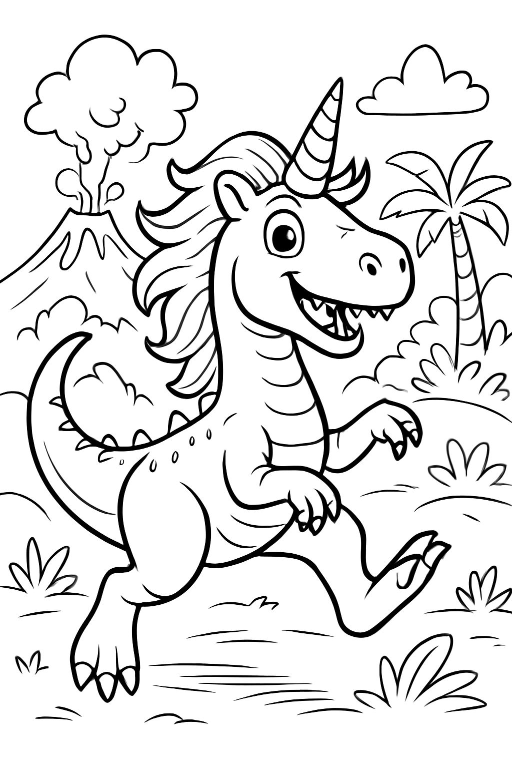 ein Dinosauriereinhorn