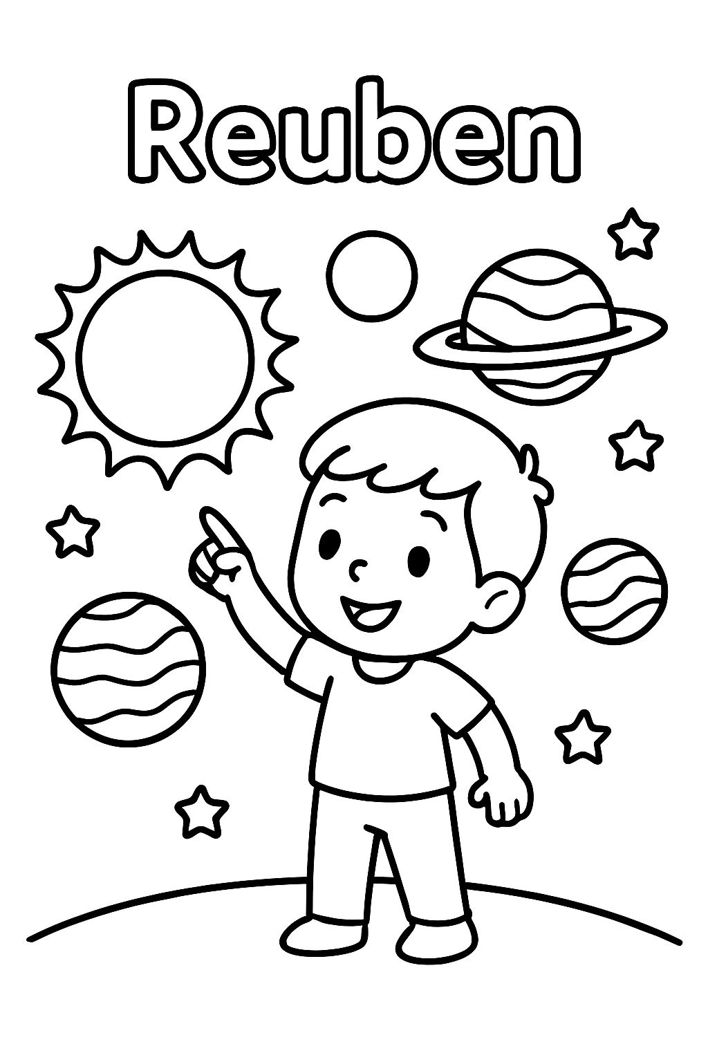 Solar system with 'Reuben'