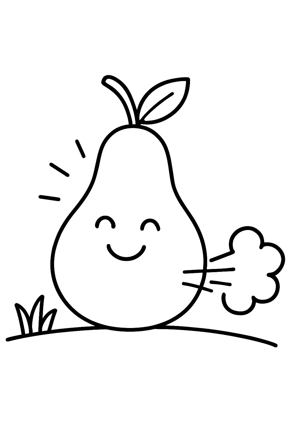 pear without eyes that glows and farts