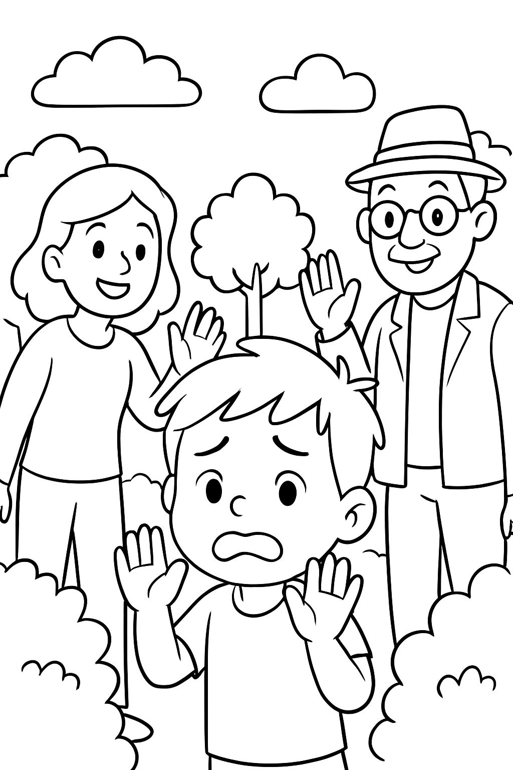 Kind hat Angst vor unbekannten Personen Kind hat Angst vor unbekannten Personen