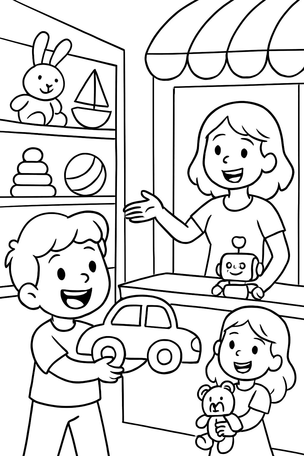 a store that sells toys