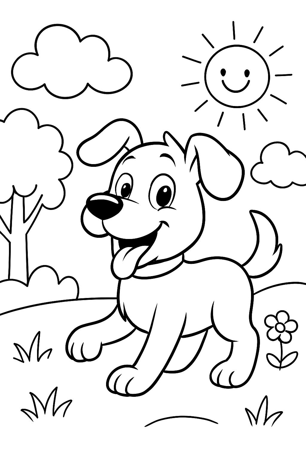 drawing of a dog