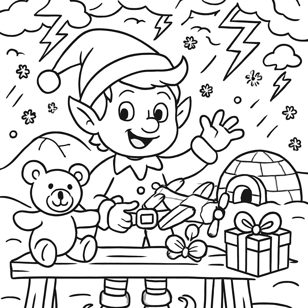 stormy north pole workshop stormy north pole workshop