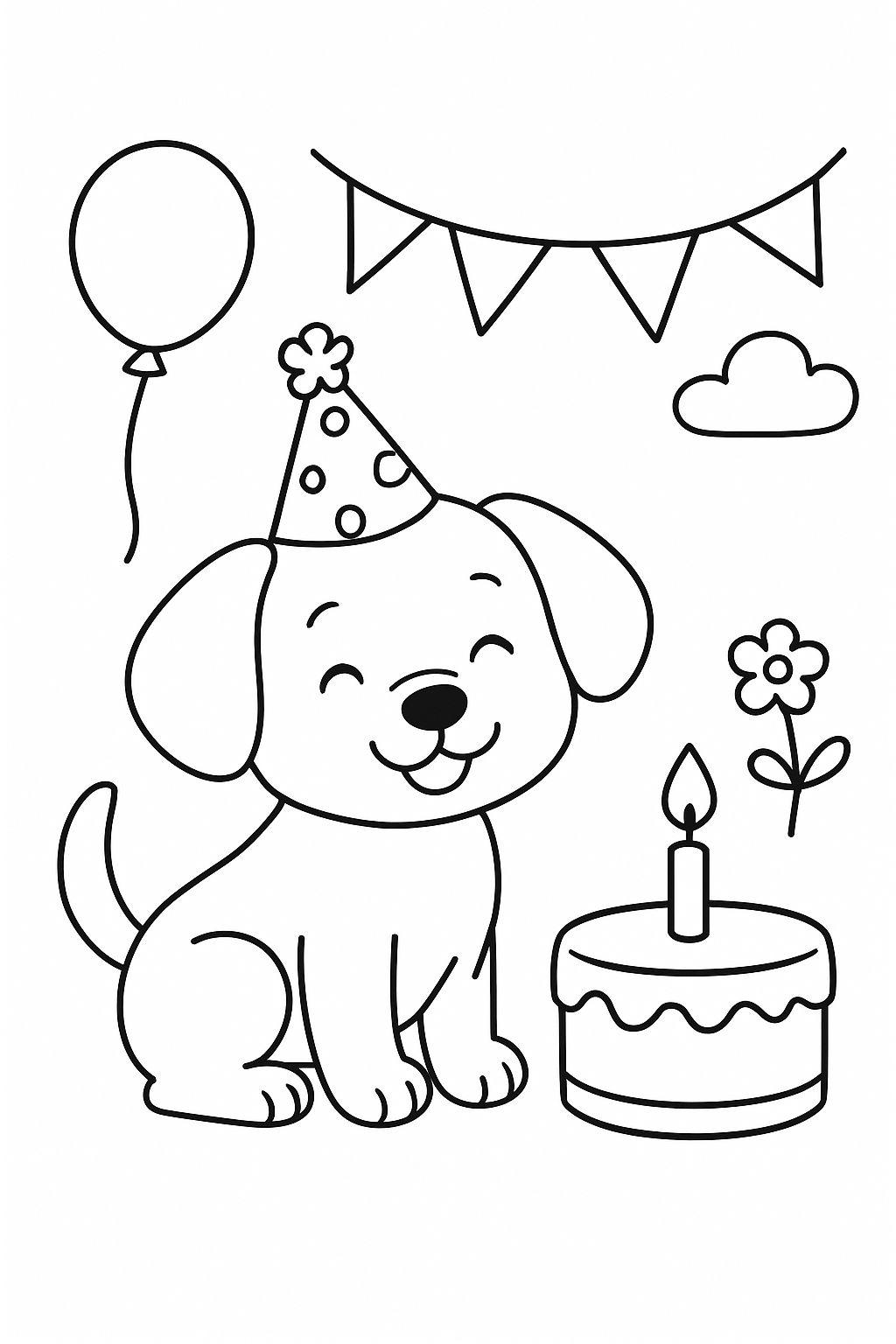 A puppy's birthday party