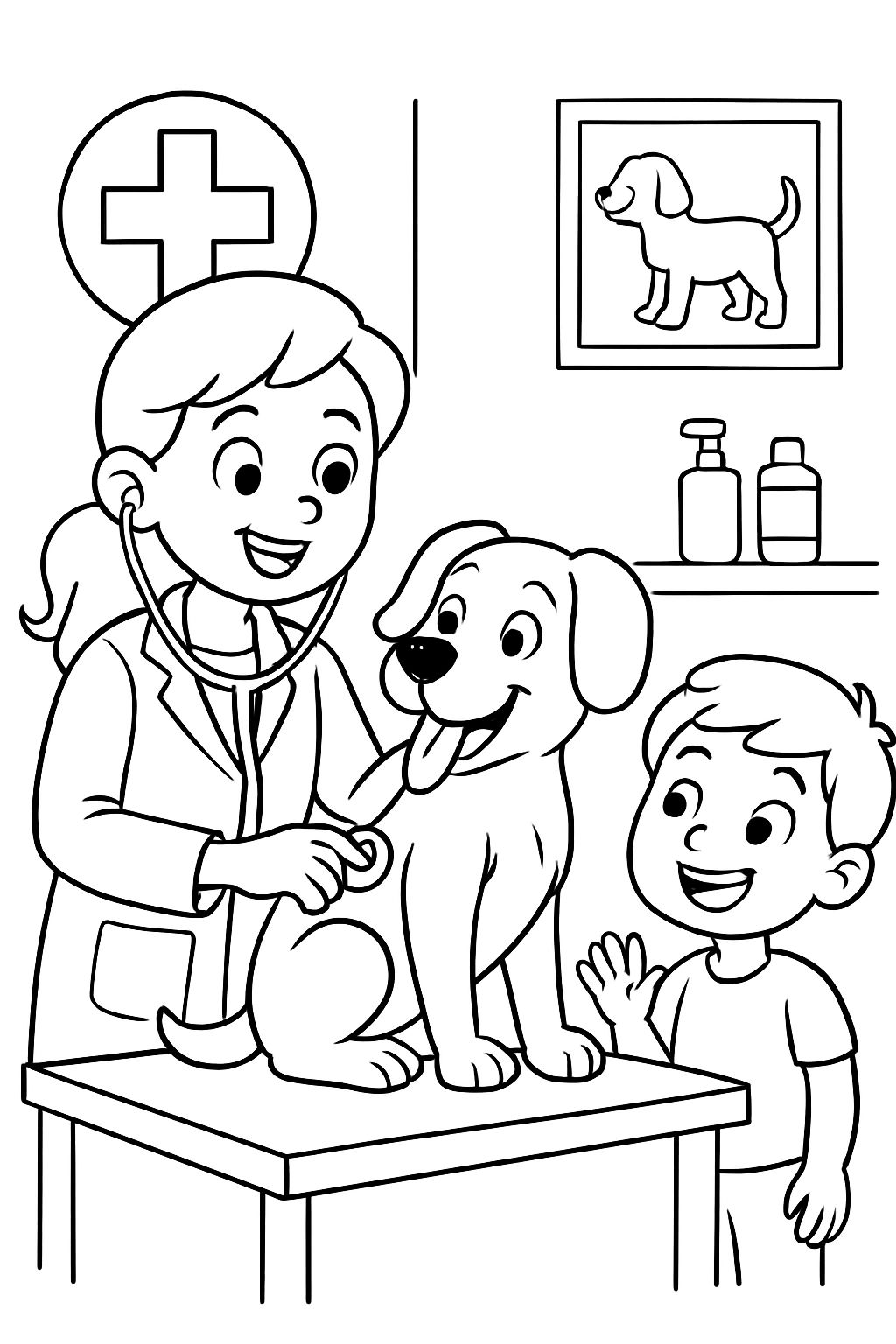 animal de estimação no veterinário
