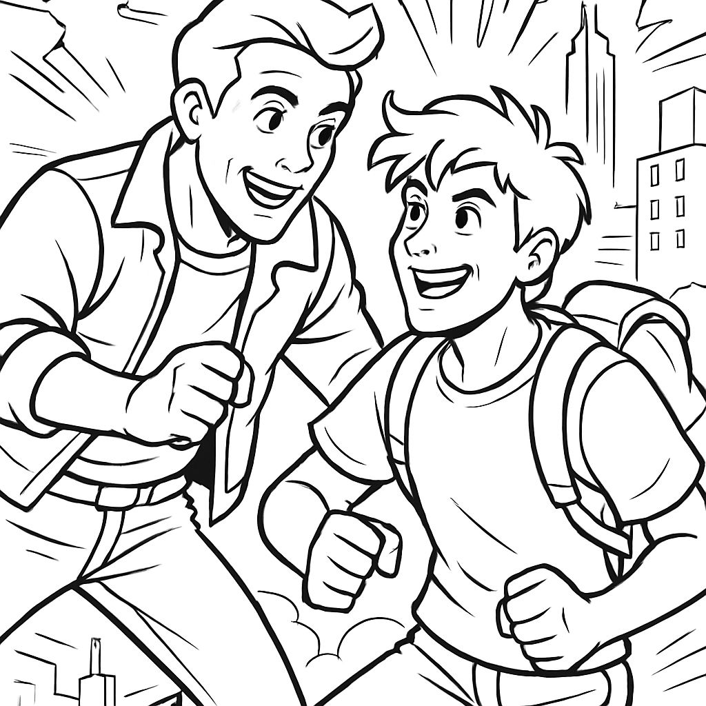 Young adult men talking to each other. Young adult men talking to each other.