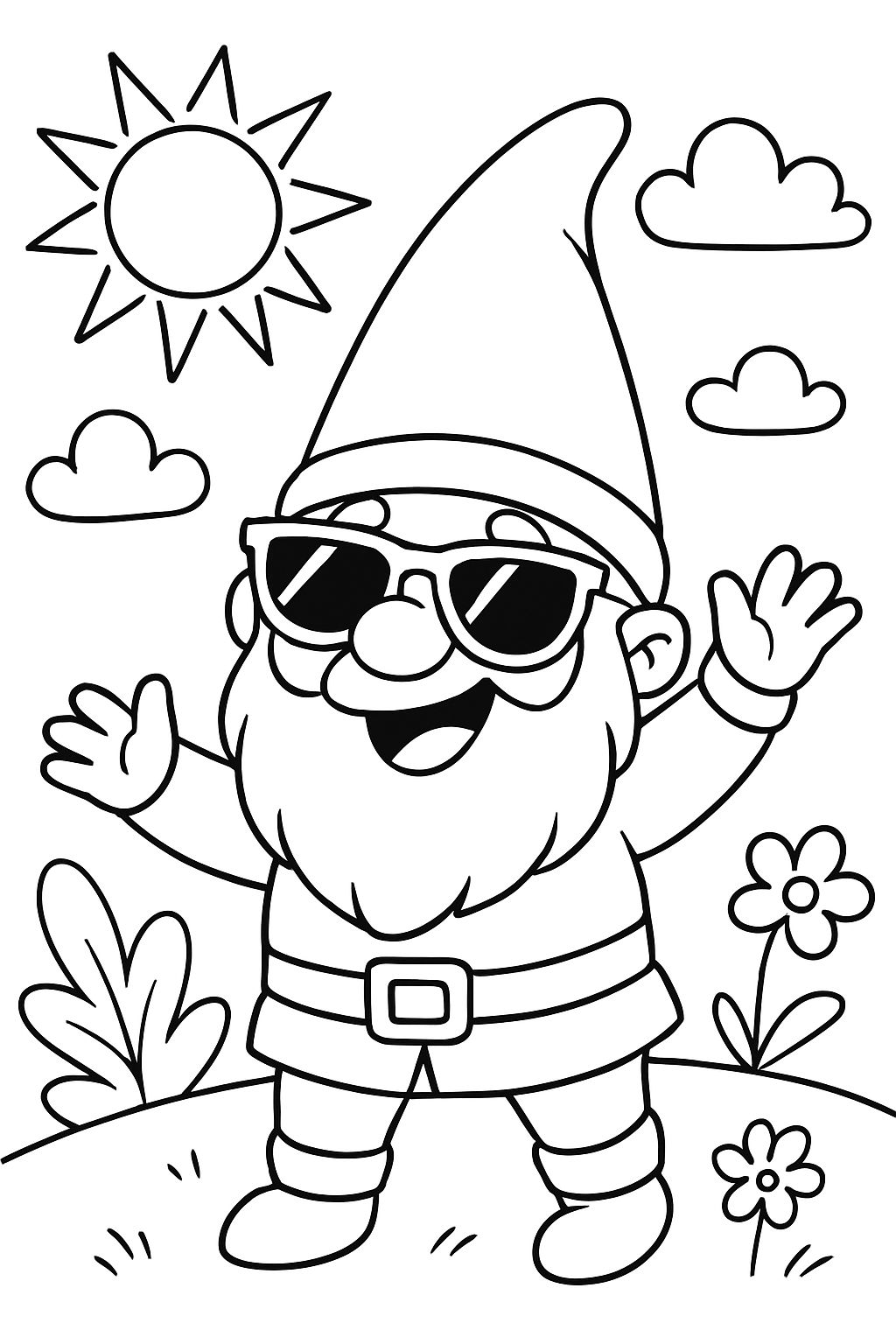 Lutin avec des lunettes de soleil
