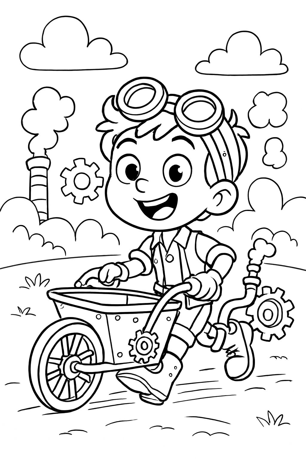 Carretilla Steampunk