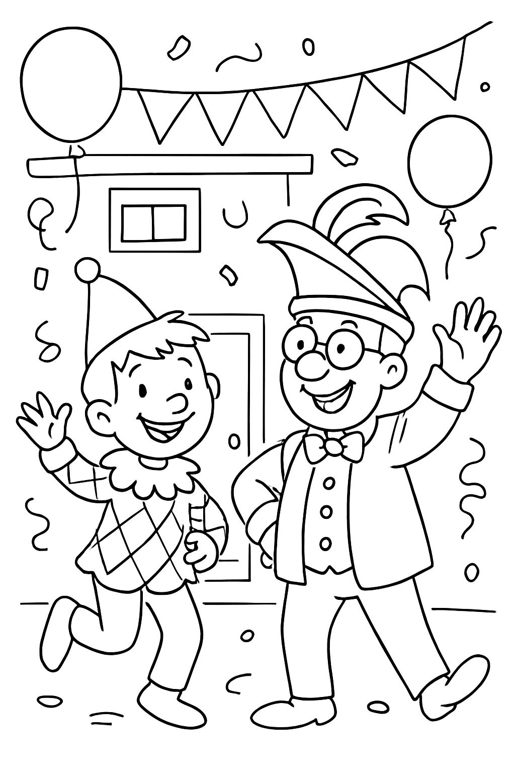 Norbert et Thomas au carnaval de l'administration