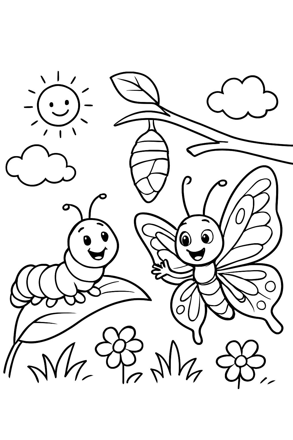 a caterpillar that turns into a butterfly a caterpillar that turns into a butterfly