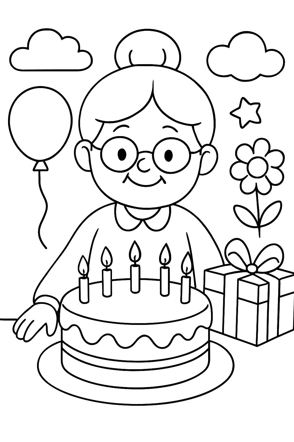 Birthday picture for great-grandma