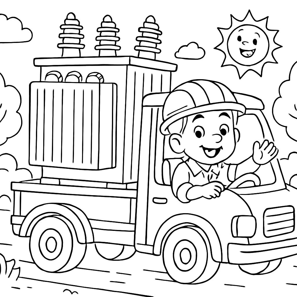 caminhão movendo transformador caminhão movendo transformador