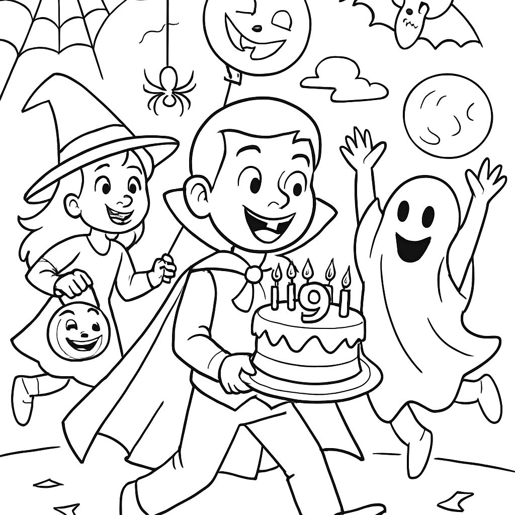 eine Halloweengeburtstagfeier zum 9. Geburtstag eine Halloweengeburtstagfeier zum 9. Geburtstag