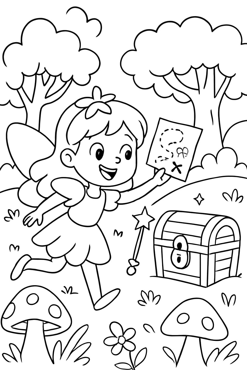 caça ao tesouro de fadas