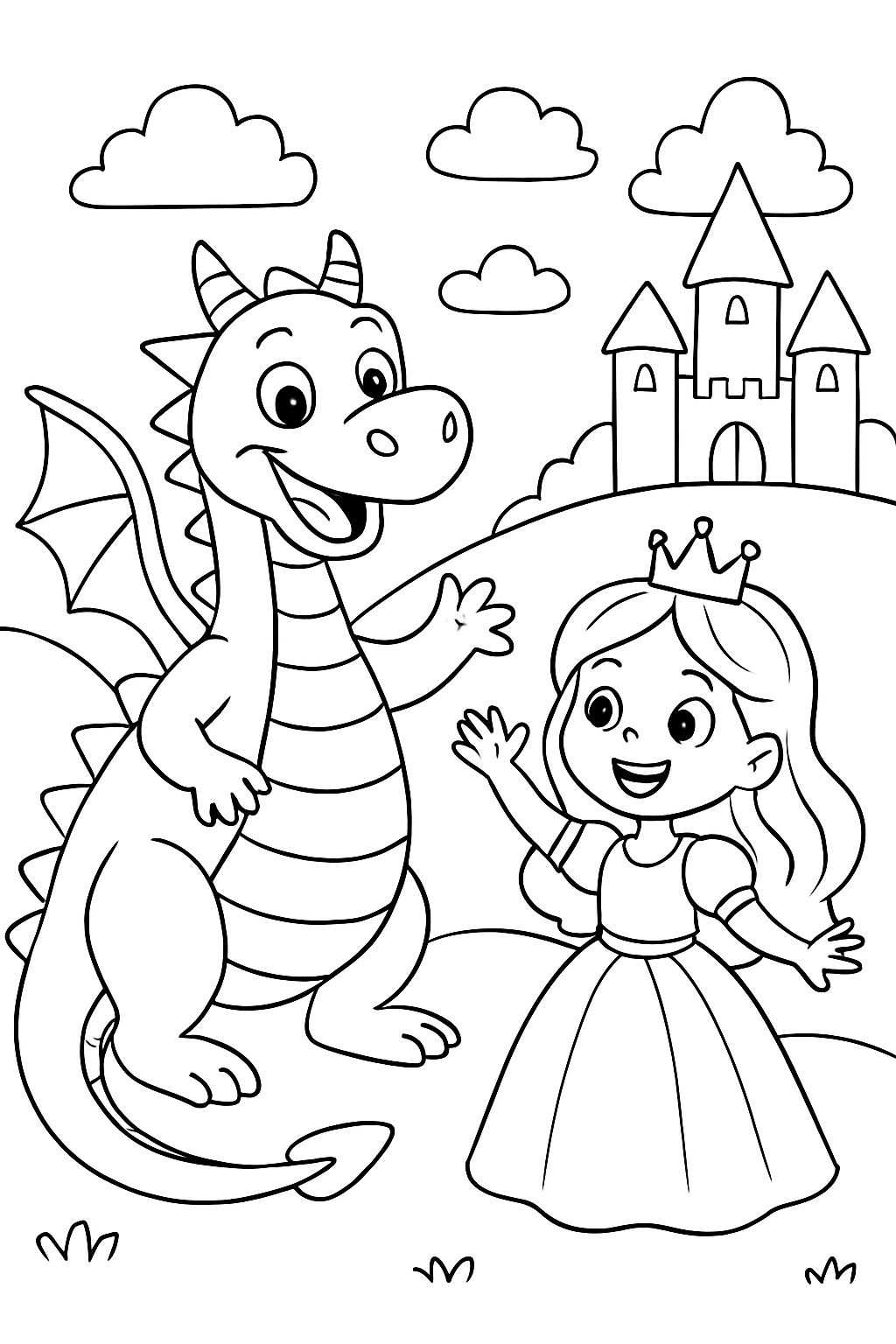dragón y una princesa
