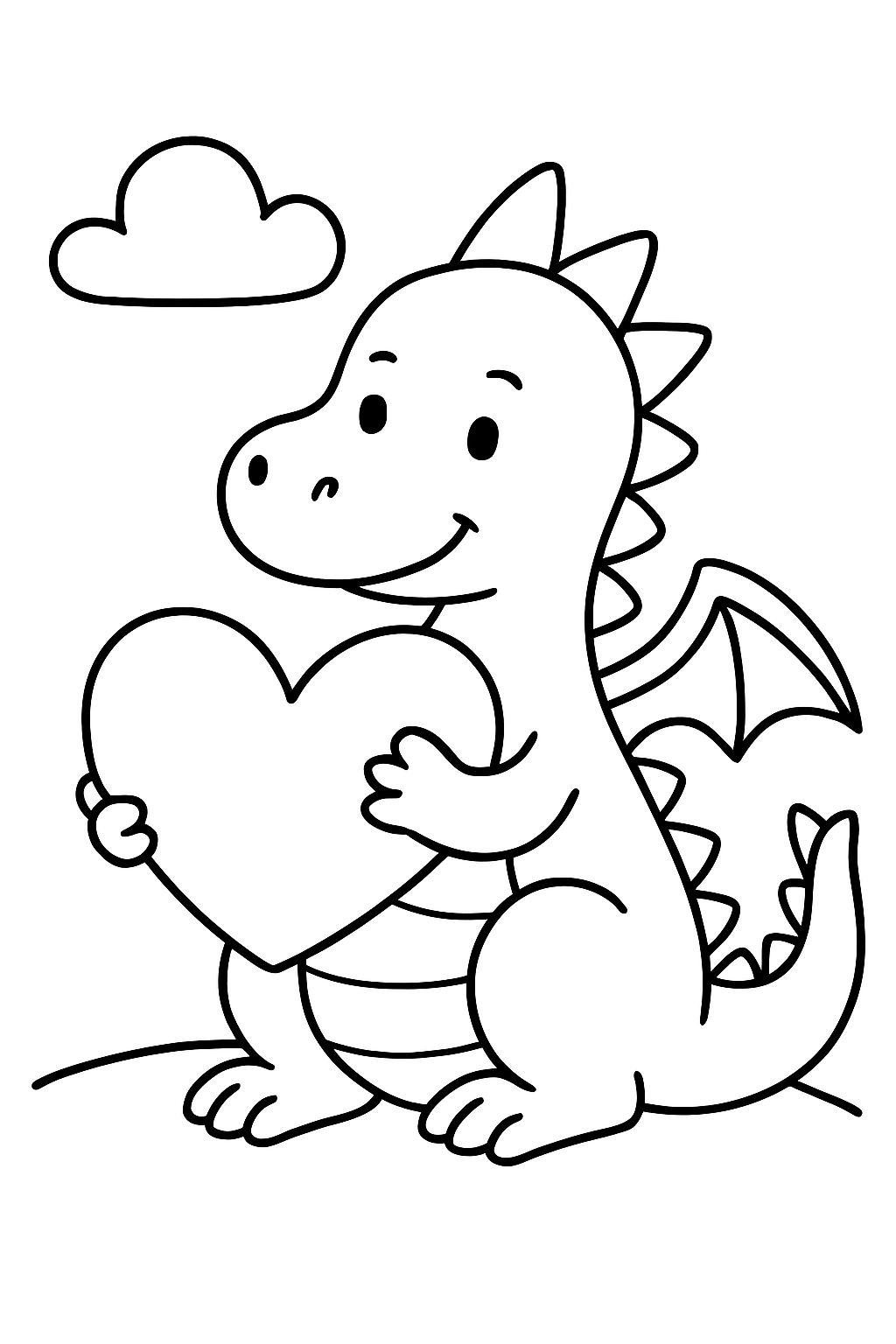 a dragon and a heart