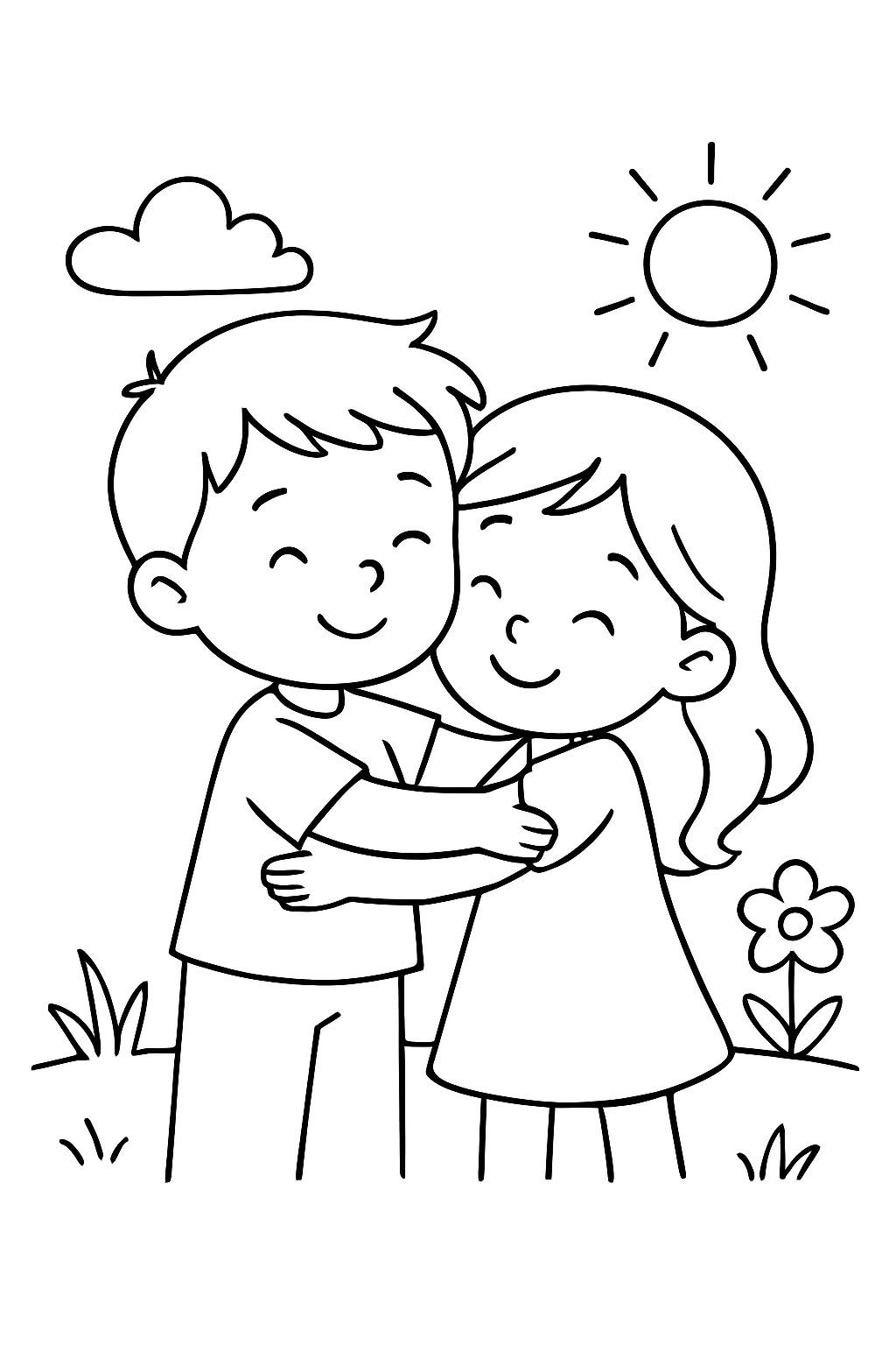 A brother and sister who love each other, simply