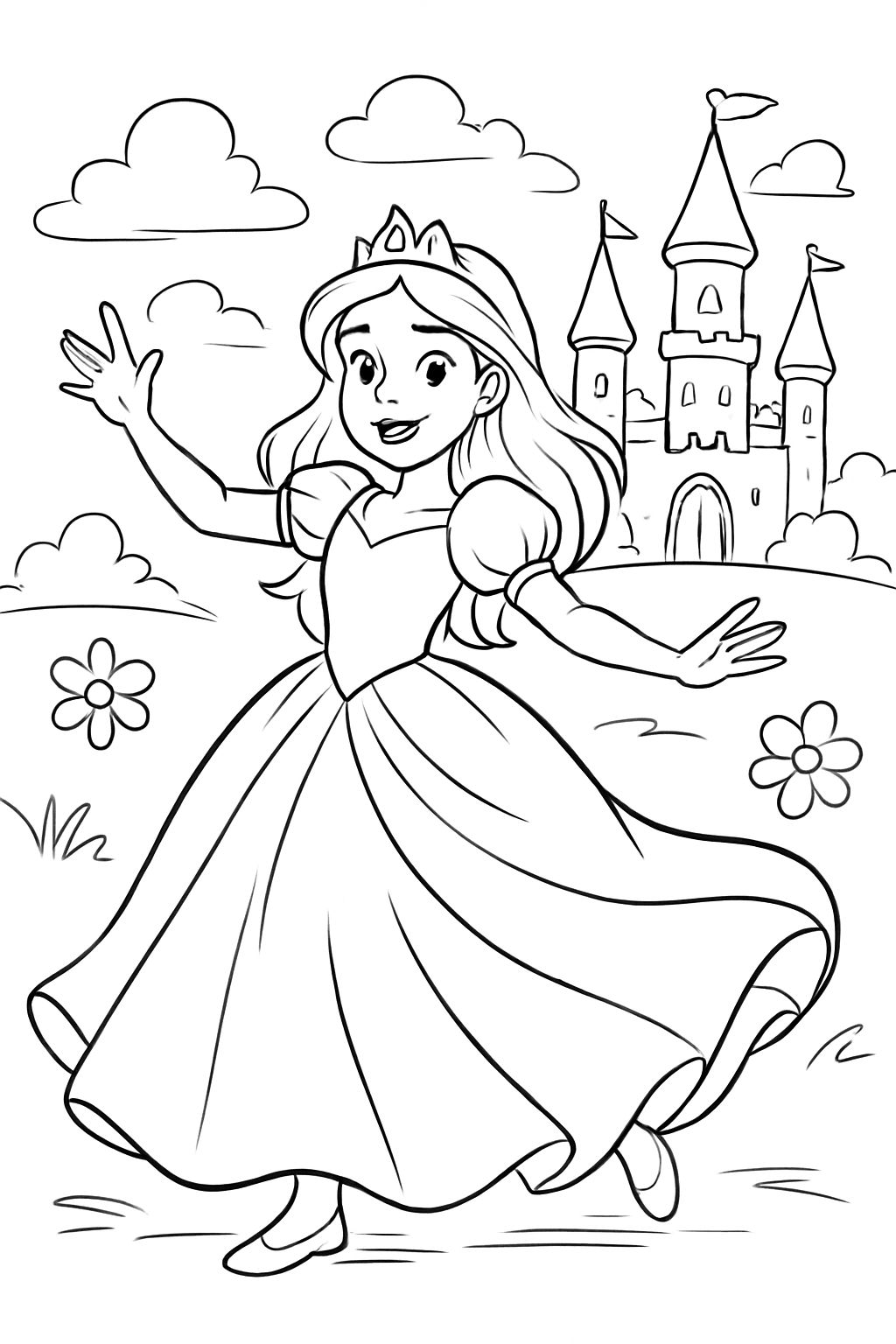 A thirteen-year-old girl with a ballgown.
