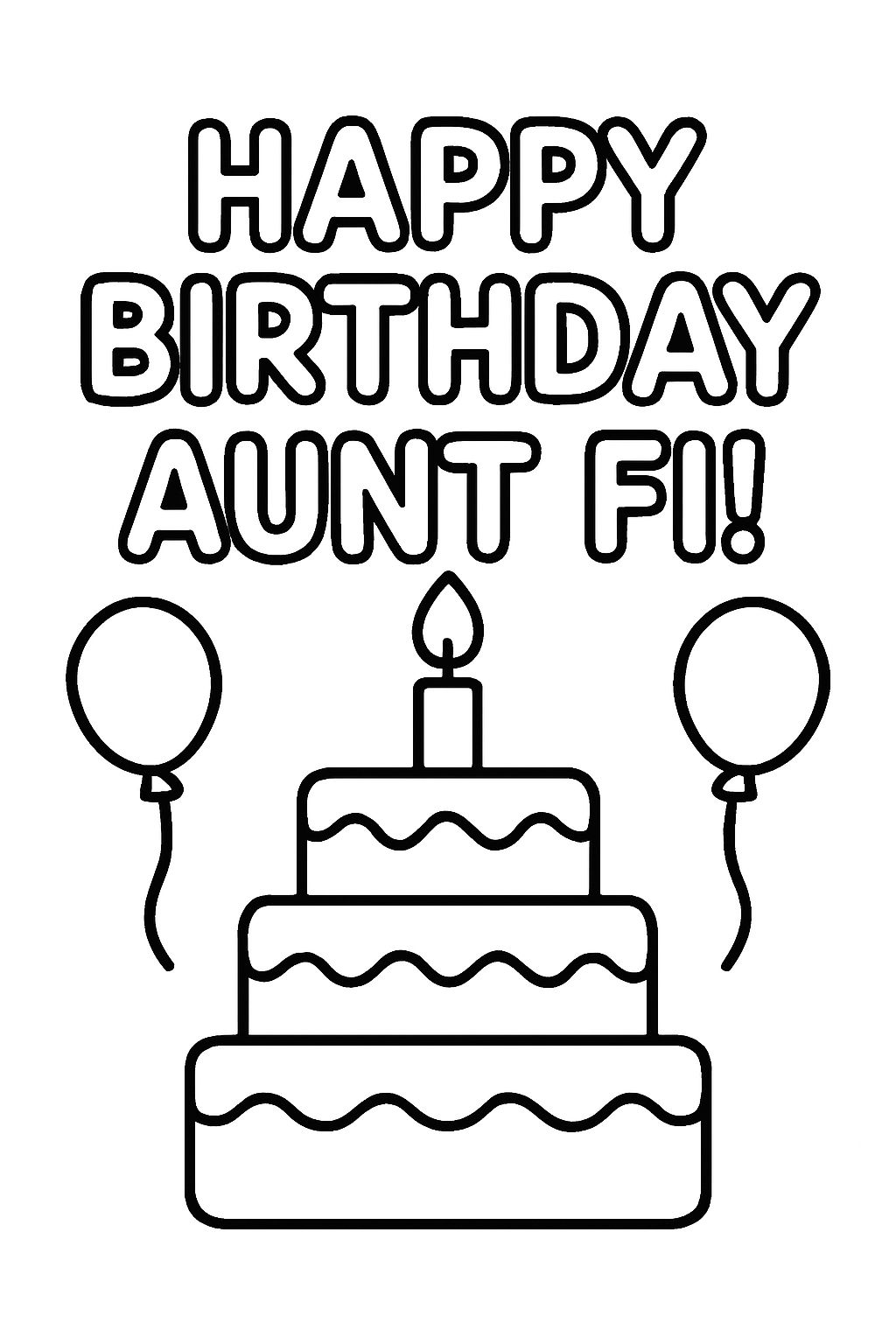 Joyeux anniversaire, tante Fi !