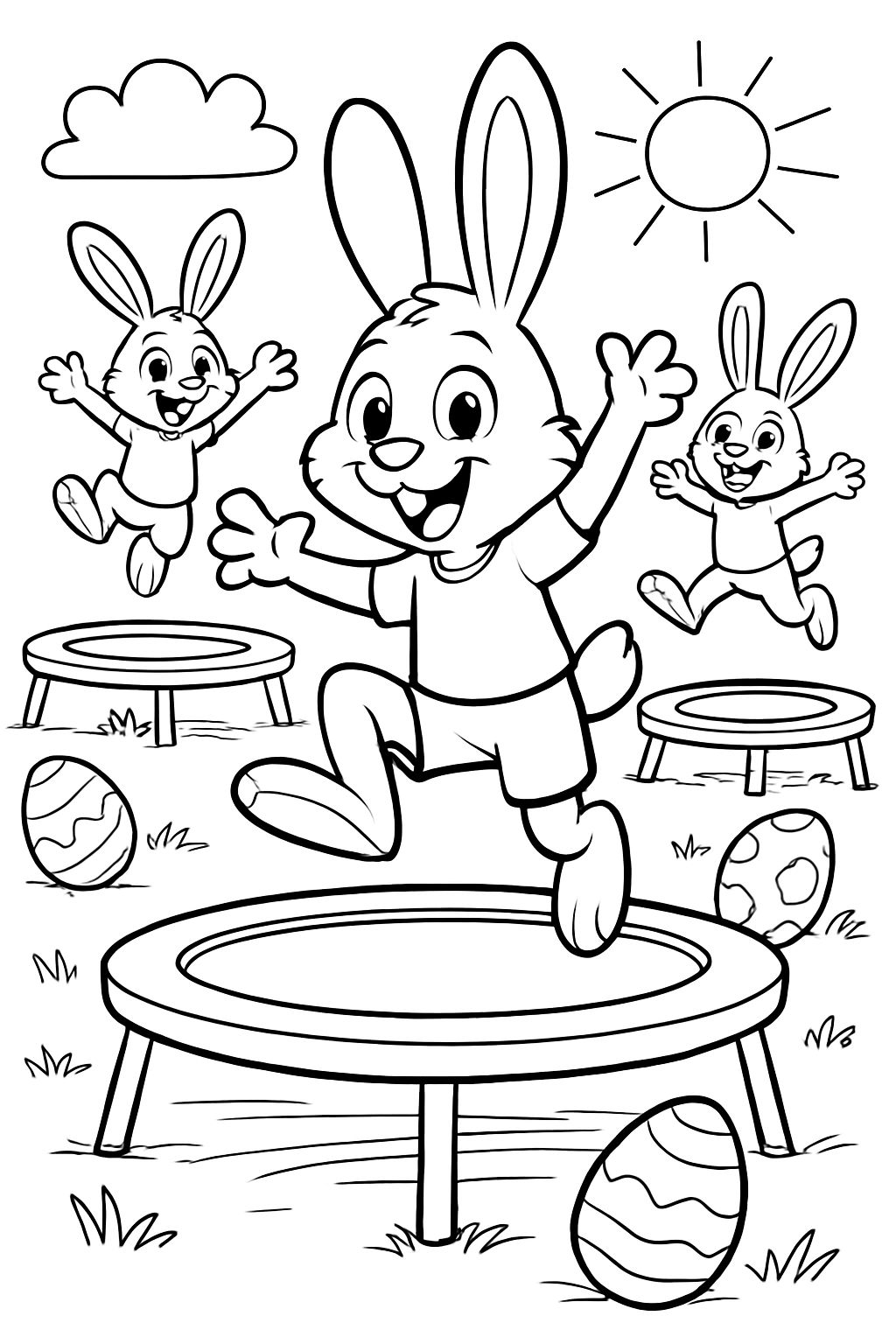 trampolining Easter bounce-a-thon