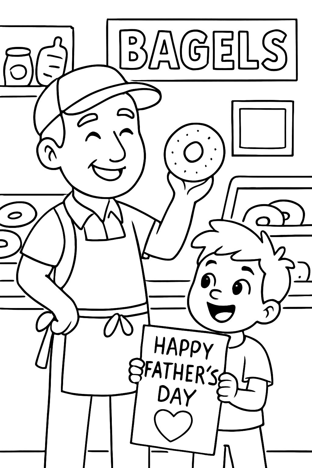 Fathers day for manager at bagel shop Fathers day for manager at bagel shop
