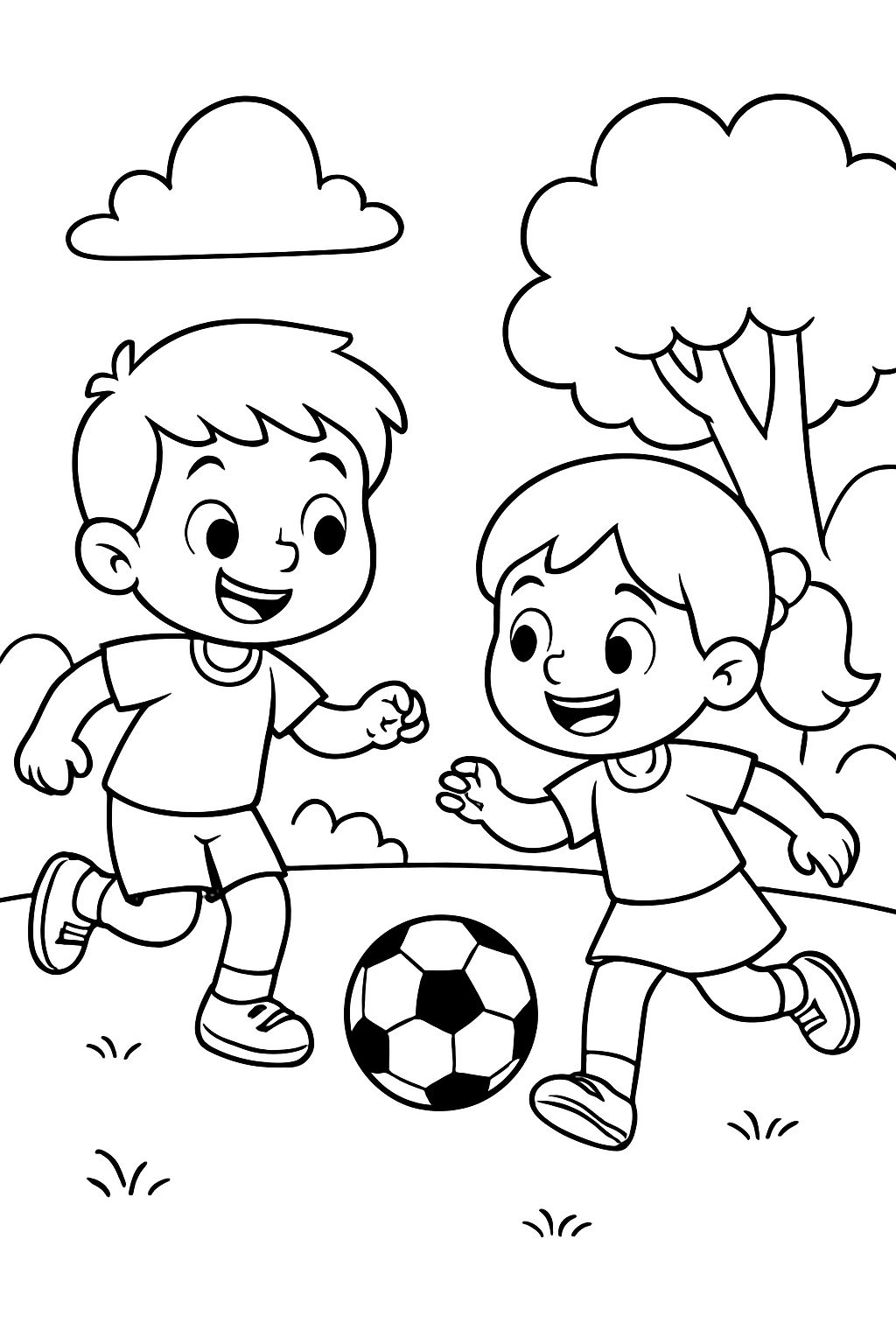 two children playing with a ball two children playing with a ball